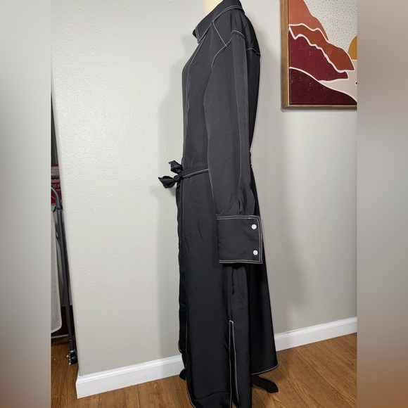 Tie-belt shirt dress - Black - Ladies |H&M size small. - Picture 8 of 10